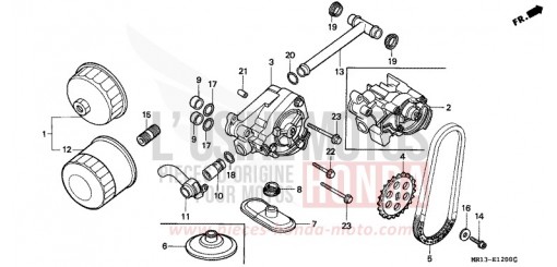 FILTRE A HUILE/POMPE A HUILE VT600CP de 1993